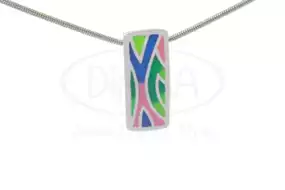 Підвіска срібна з емаллю