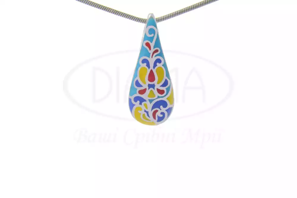 Підвіска срібна з емаллю фото 1