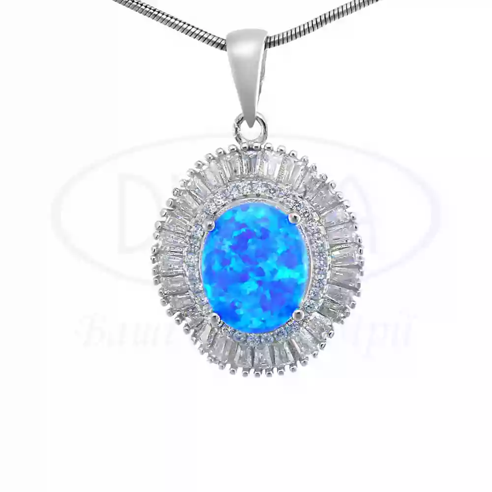 Срібна підвіска з Опалом фото 1