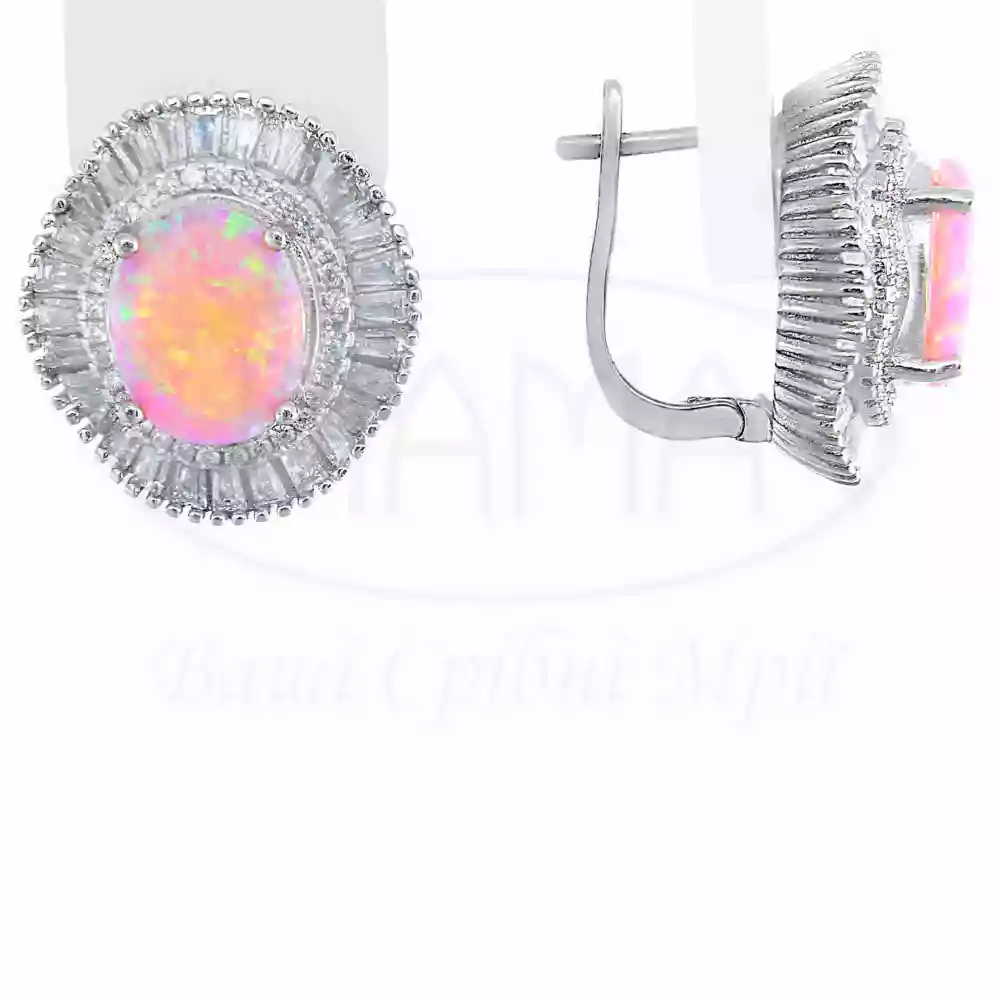 Срібні сережки з Опалом фото 1