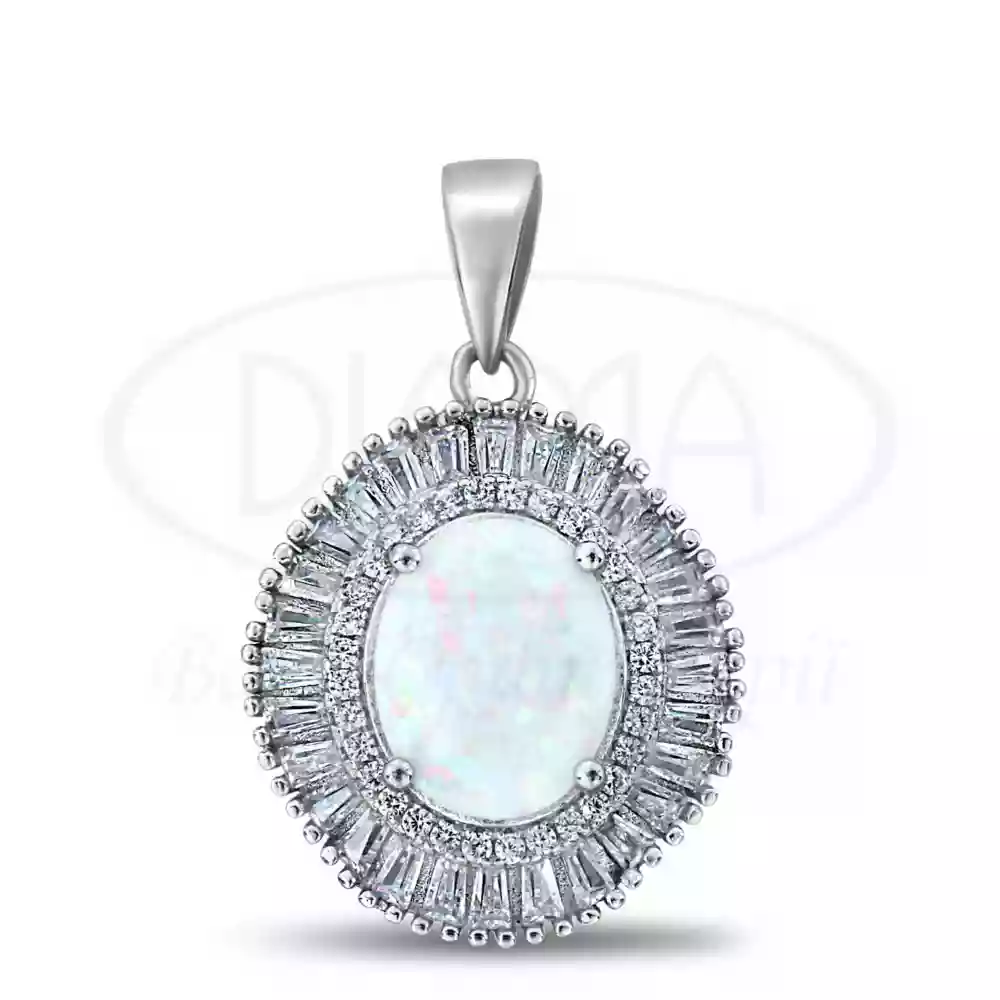 Срібна підвіска з Опалом фото 1