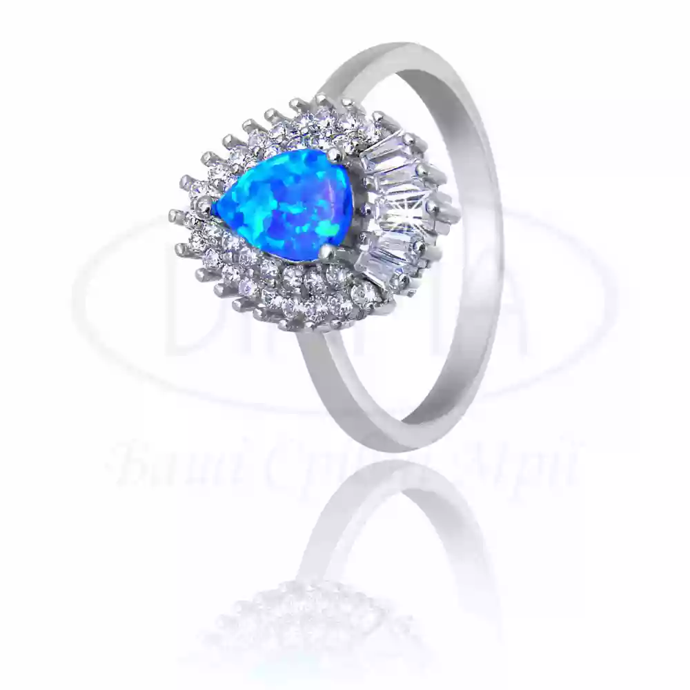 Каблучка срібна з Опалом фото 1