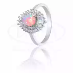 Каблучка срібна з Опалом