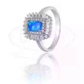 Каблучка срібна з Опалом