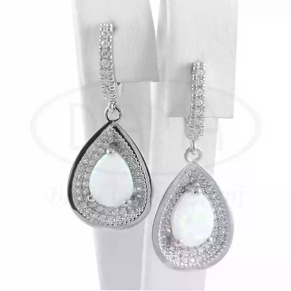 Сережки срібні з Опалом фото 1