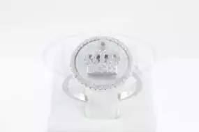 Каблучка срібна з Перламутром та Цирконом