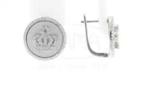 Сережки срібні з Перламутром та Цирконом