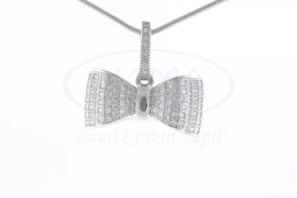 Срібна підвіска з Цирконом фото 1