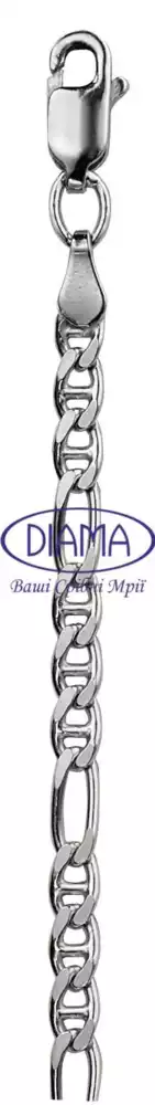 Срібний ланцюг "Фігаро-Барлі" фото 1