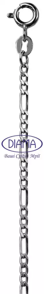 Ланцюг срібний "Фігаро" фото 1