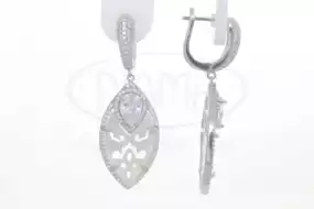 Сережки срібні з Перламутром та Цирконом