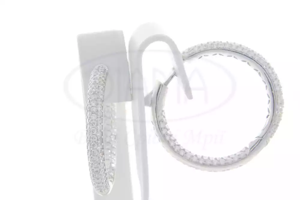 Сережки срібні "Конго" з Цирконом фото 1