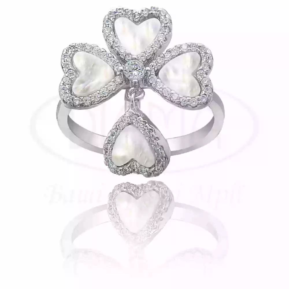 Срібна каблучка з Перламутром фото 1