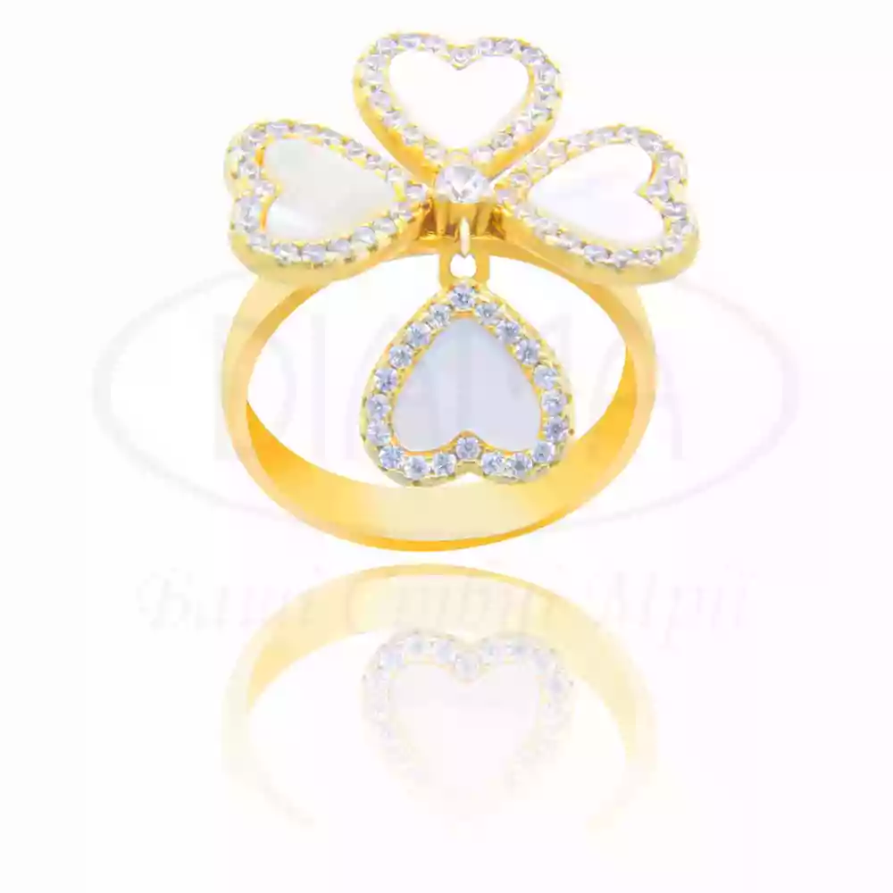 Каблучка з серцями Клевер фото 1