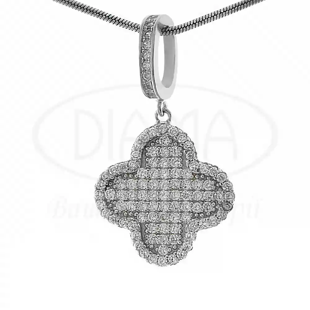 Срібна підвіска з Цирконом фото 1