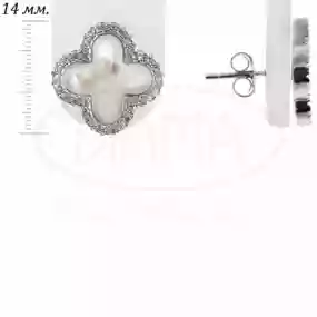 Срібні сережки з Перламутром