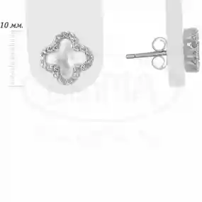 Срібні сережки з Перламутром