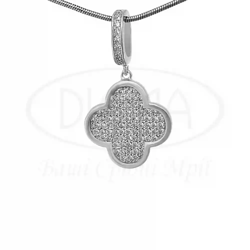 Срібна підвіска з Цирконом фото 1