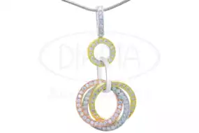 Срібна підвіска з Цирконом