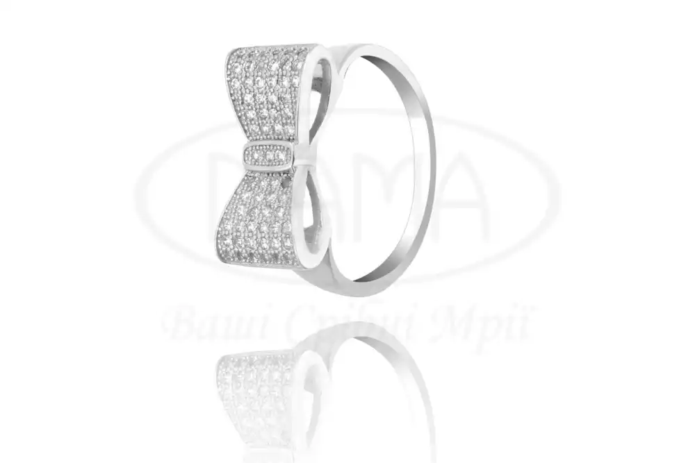 Срібна каблучка "Бантик" фото 1