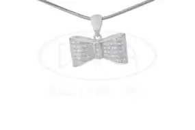 Срібна підвіска "Бантик"