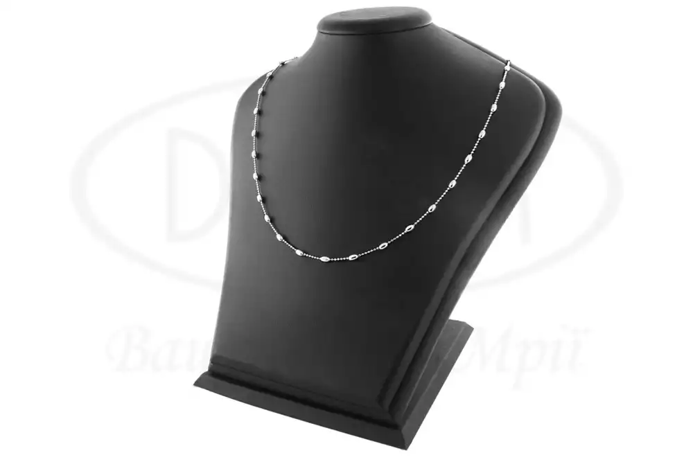 Срібний кульковий ланцюг фото 1