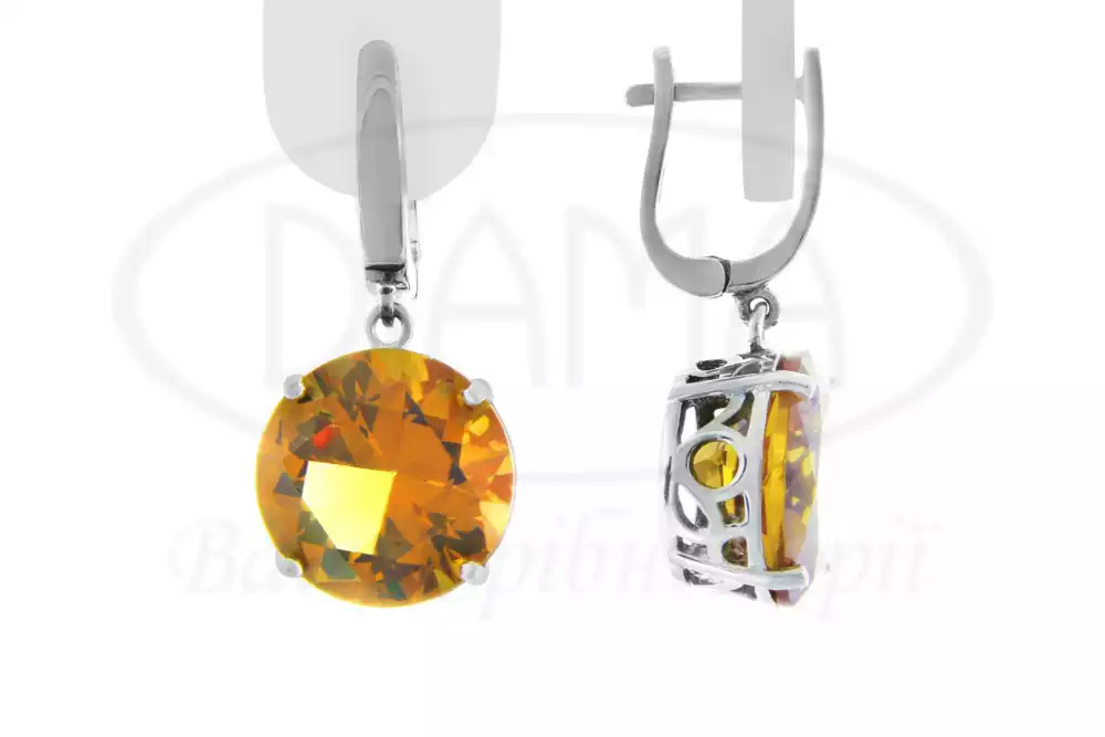 Срібні сережки з Султанітом фото 1