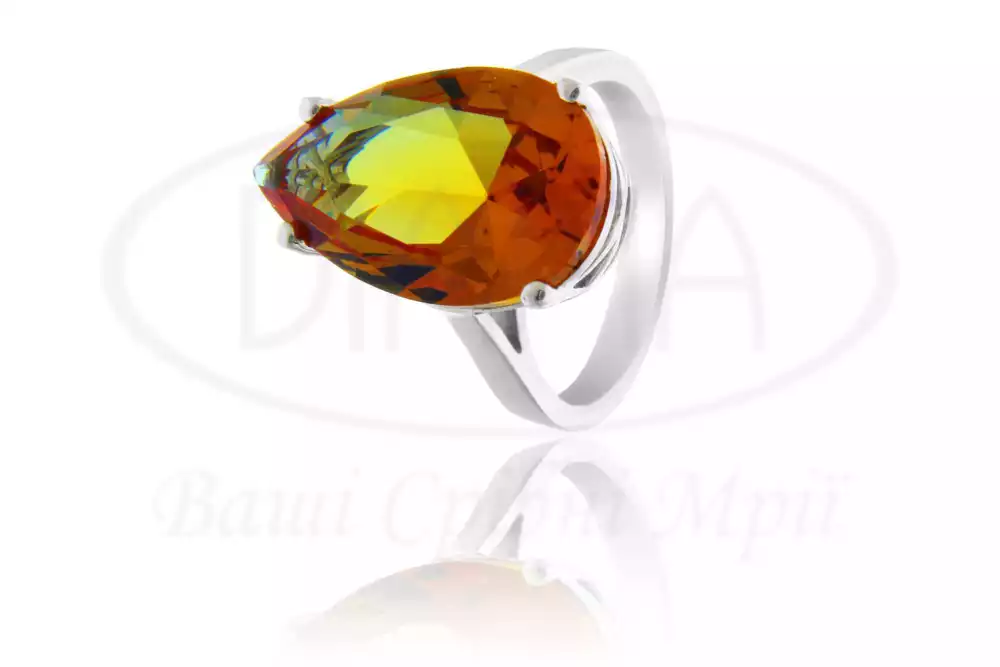 Срібна Каблучка з Султанітом фото 1