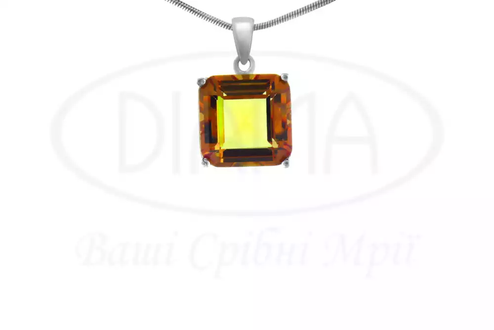 Підвіска срібна з Султанітом фото 1