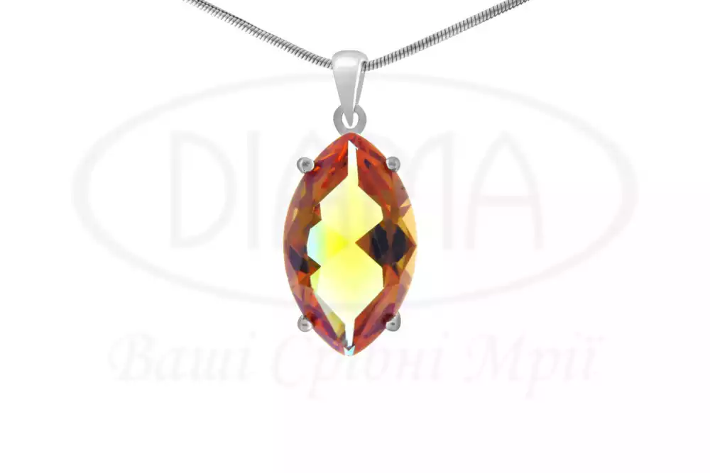 Підвіска срібна з Султанітом фото 1