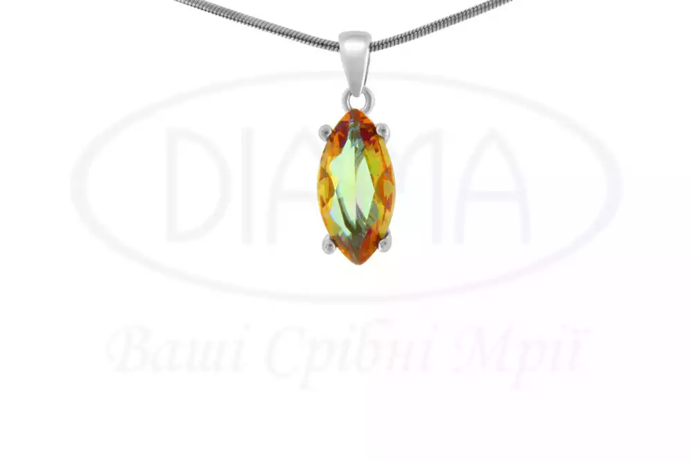 Підвіска зі срібла з Султанітом фото 1