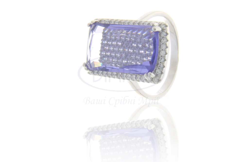 Срібна каблучка з Цирконом фото 1