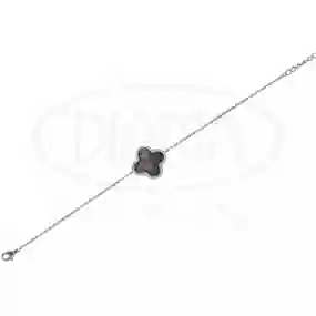 Браслет срібний з чорним перламутром