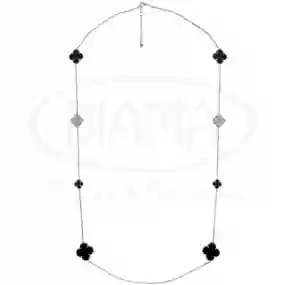 Кольє срібне з Оніксом