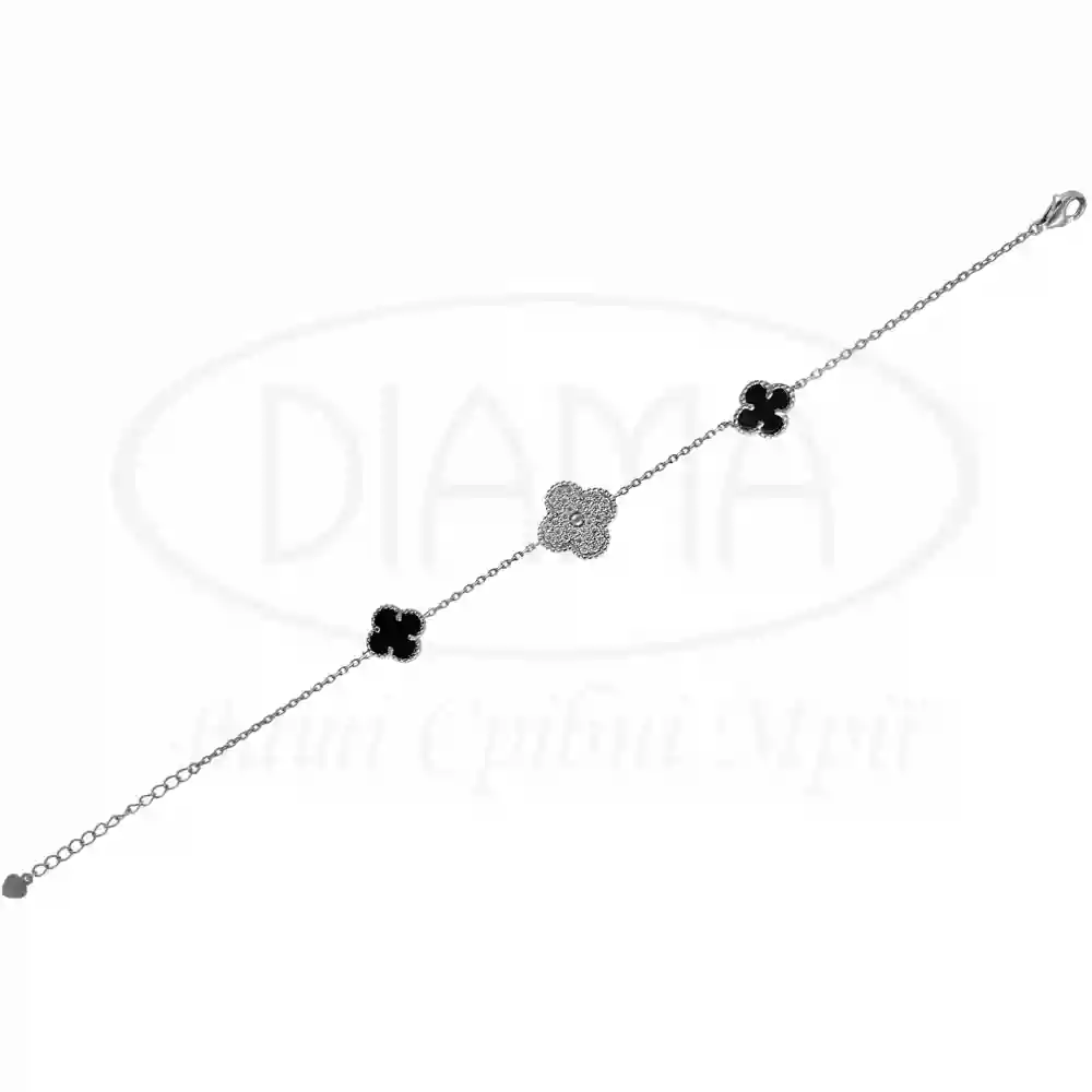 Браслет срібний з Оніксом фото 1