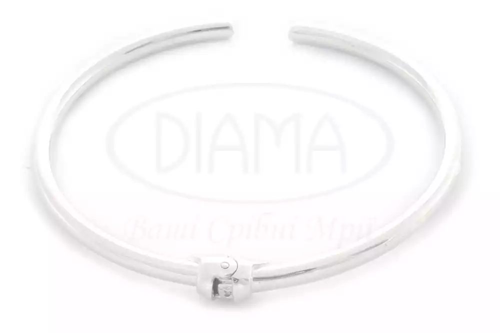 Браслет жорсткий срібний фото 1