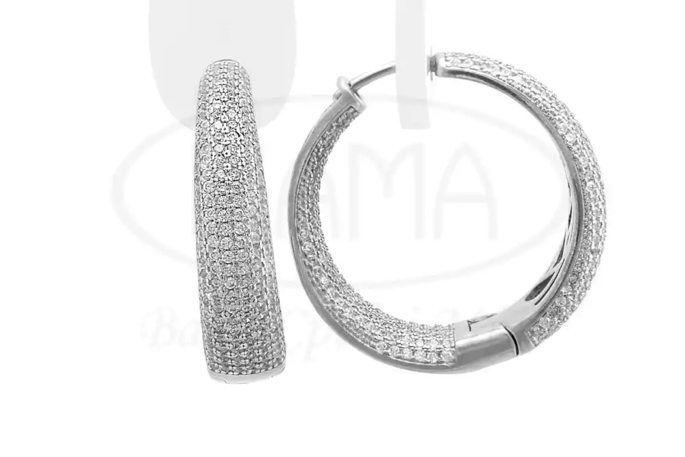 Сережки срібні "Конго" з Цирконом фото 1