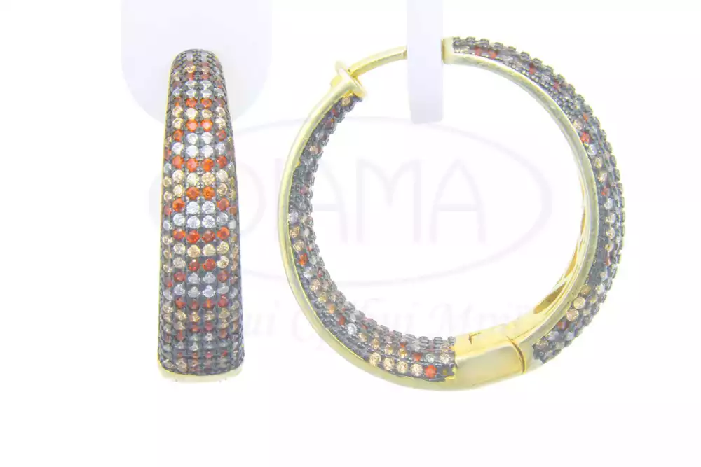 Сережки срібні "Конго" з Цирконом фото 1