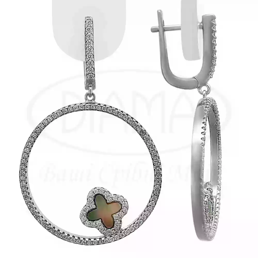 Срібні Сережки з Перламутром фото 1