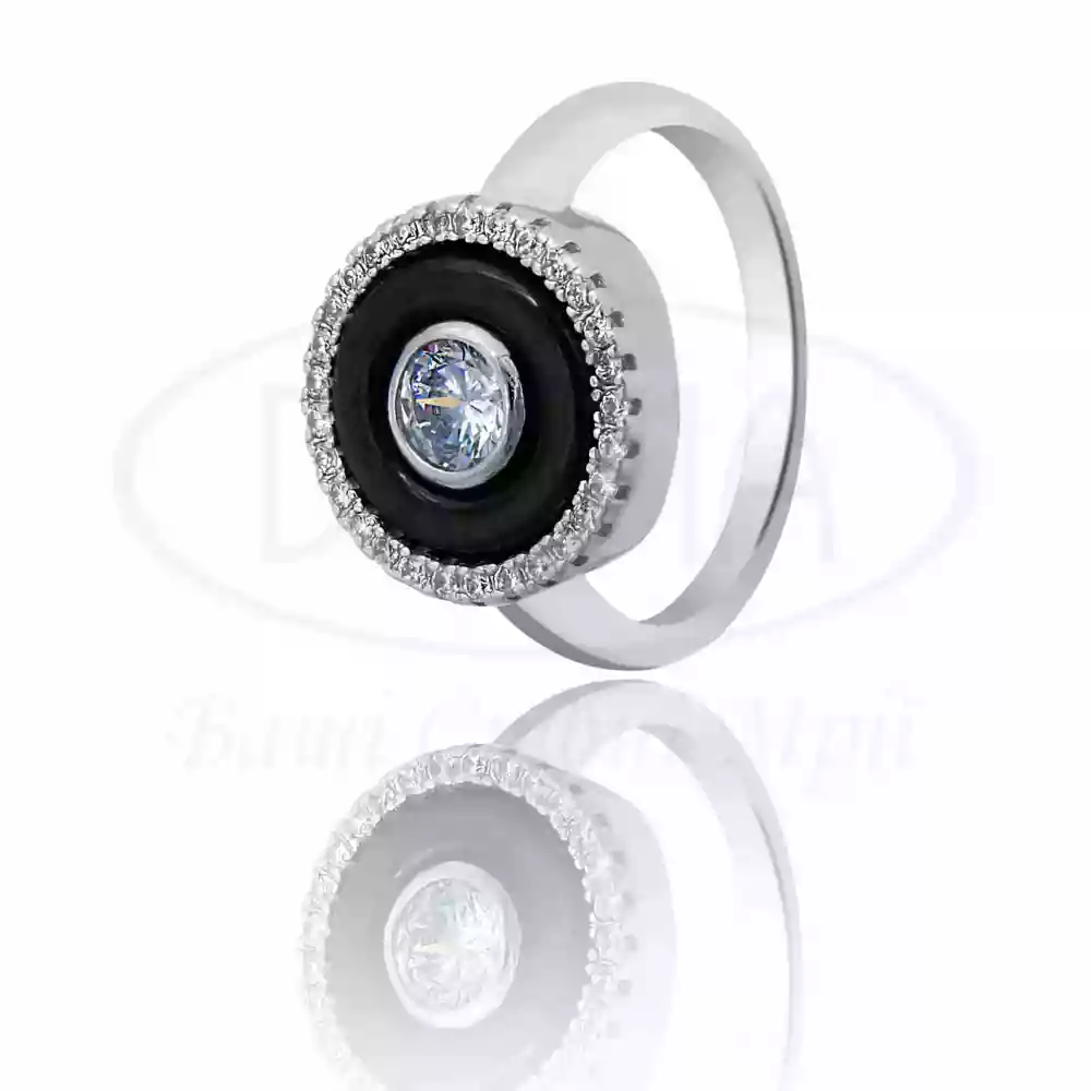 Срібна Каблучка з Керамікою фото 1