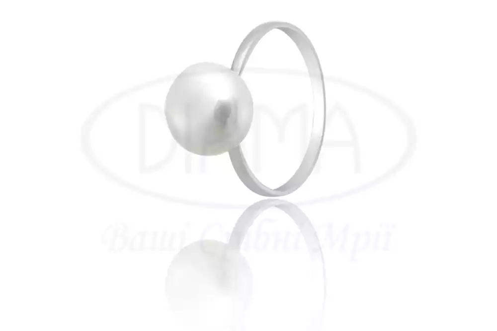 Срібна Каблучка з Перлиною фото 1