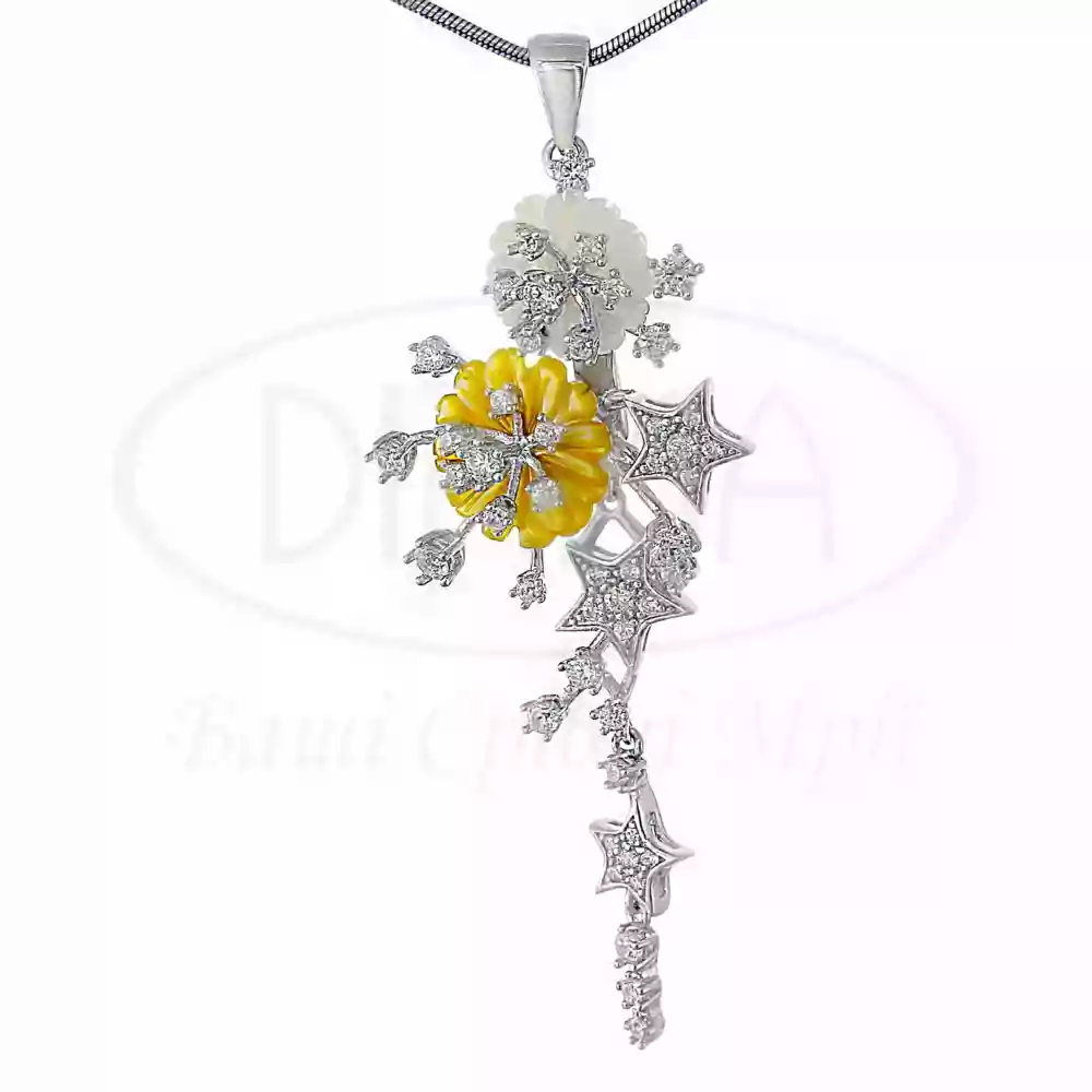 Підвіска срібна з перламутром фото 1