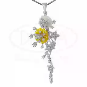 Підвіска срібна з перламутром