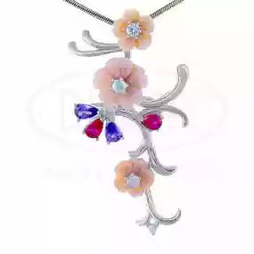 Срібна Підвіска з перламутром