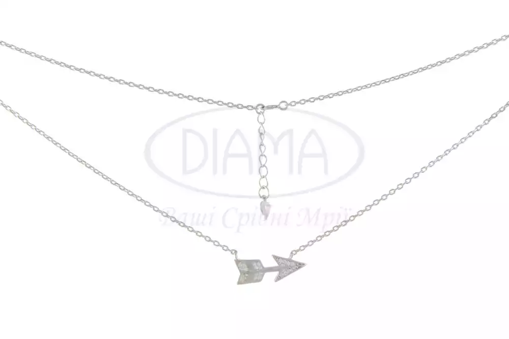 Кольє срібне "Стріла" фото 1