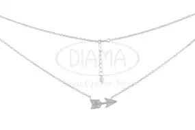 Кольє срібне "Стріла"