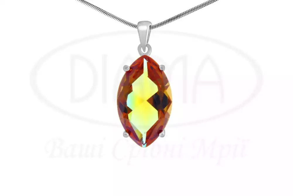 Підвіска срібна з Султанітом фото 1