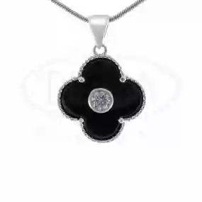 Підвіска срібна з керамікою