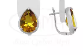 Сережкт зі срібла з Султанітом