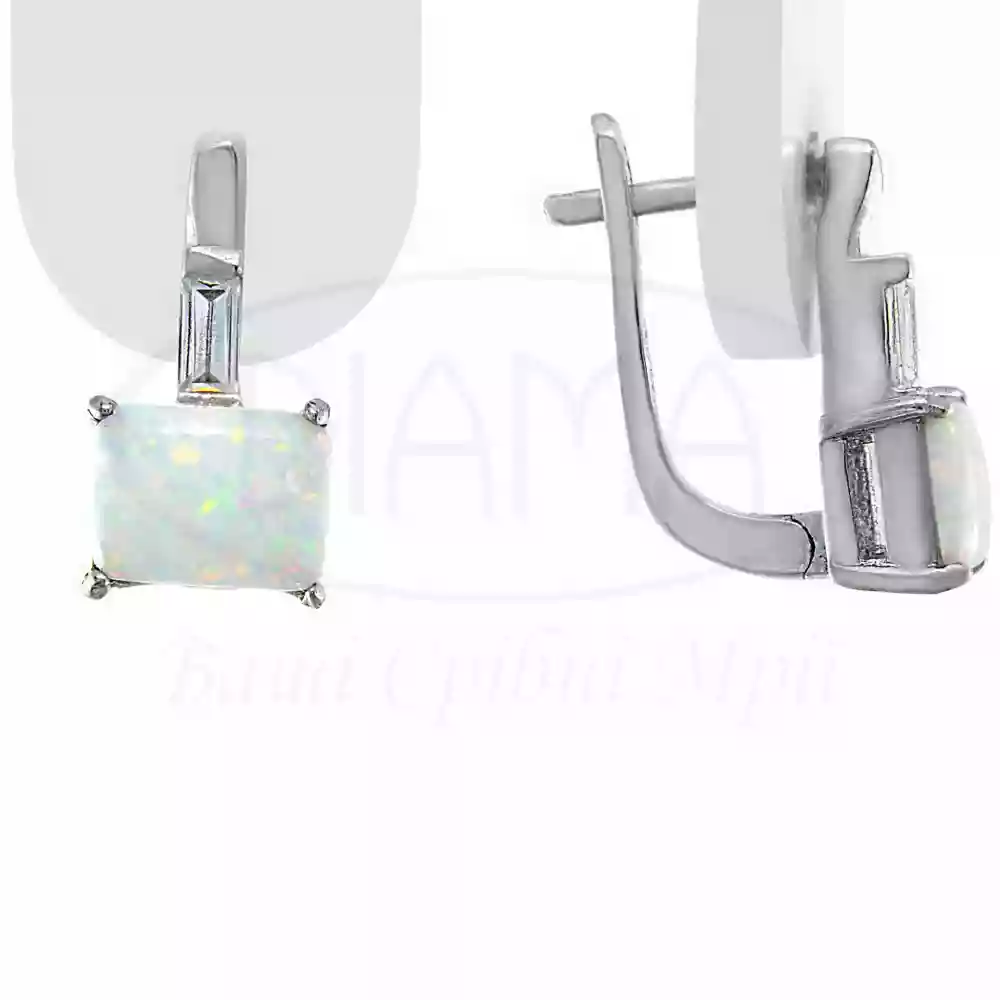 Срібні сережки з Опалом фото 1